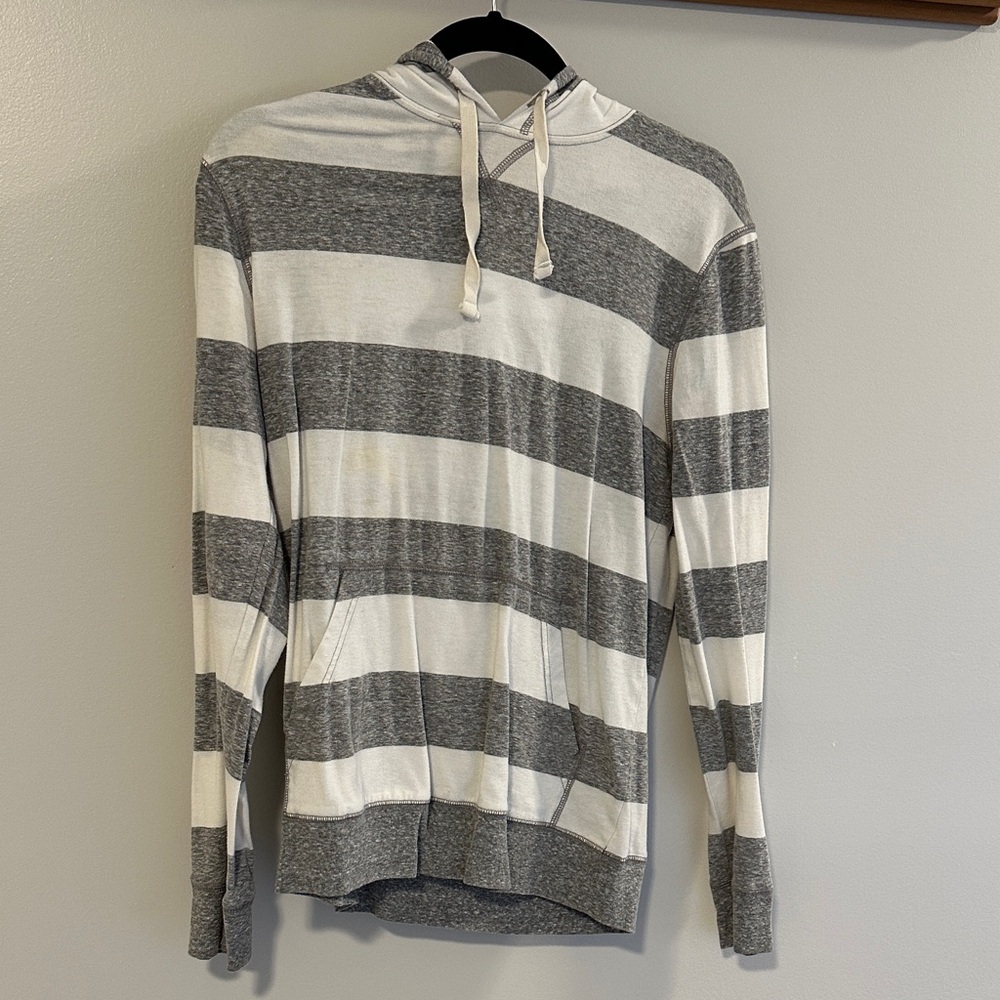 Urban Pipeline Gray and White Striped Hoodie